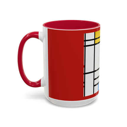 Place de la Concorde by Piet Mondrian Colorful Mugs (11oz, 15oz)