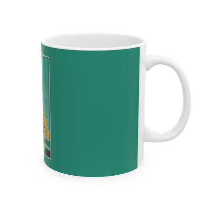 Golden Serenity Ceramic Mug 11oz