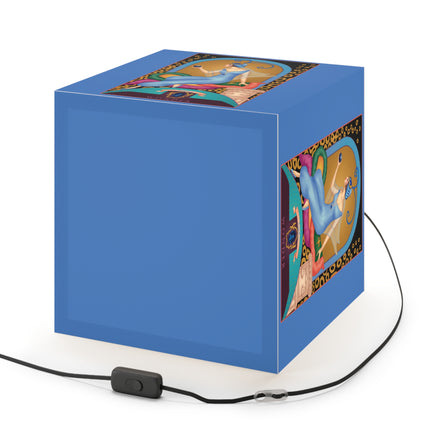 September & Sapphire Zodiac Light Cube Lamp