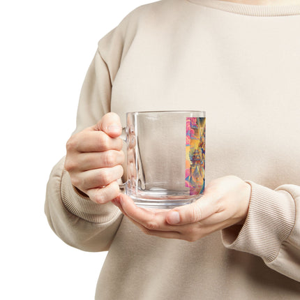 Mountain Wolf Glass Mug, 10oz