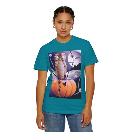 The Startled Pumpkin Unisex Garment-Dyed T-shirt