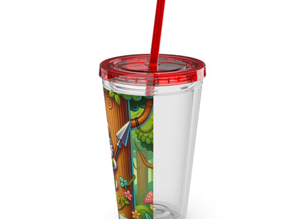 Stealthy Stripes Sunsplash Tumbler with Straw, 16oz