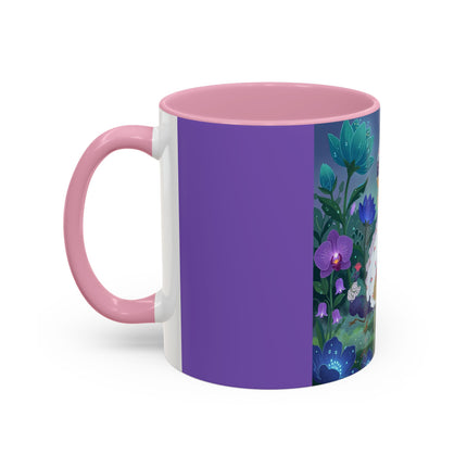 The Ladies Of The Moonlit Garden Colorful Mugs – Art Deco Floral Elegance