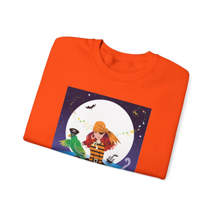 Moonlit Pirate Halloween Unisex Heavy Blend™ Crewneck Sweatshirt