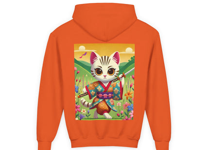Samurai Kitten Youth Heavy Blend Hooded Sweatshirt