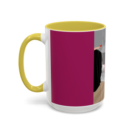 The Red Bird Colorful Mugs – Gentle Storybook Charm & Elegant Whimsy