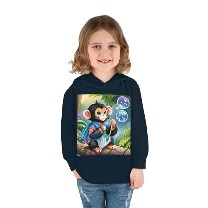 Bubble Magic in the Jungle Toddler Pullover Fleece Hoodie