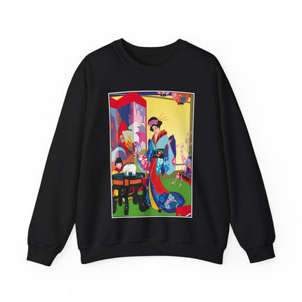A Timeless Journey by Umberto Brunelleschi Heavy Blend™ Crewneck Sweatshirt
