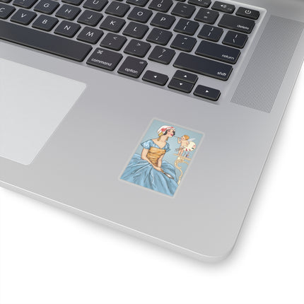 The Enchanting Painter: A Fairy's Artistic Touch Kiss-Cut Stickers (4 Sizes)