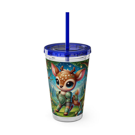 Fawn Defender Sunsplash Tumbler with Straw, 16oz