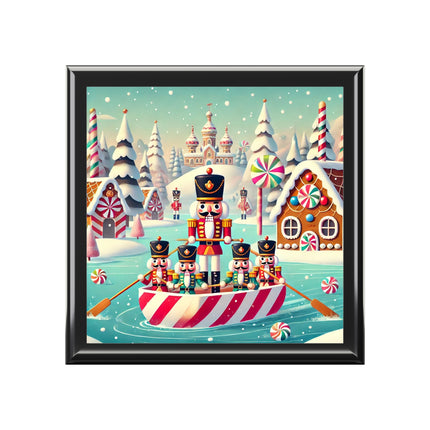 Nutcracker Candy-Striped Adventure Jewelry Box