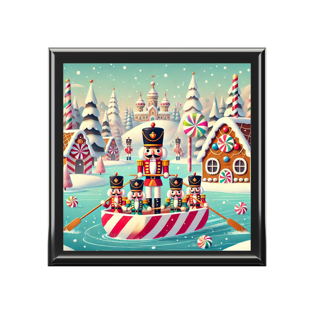Nutcracker Candy-Striped Adventure Jewelry Box