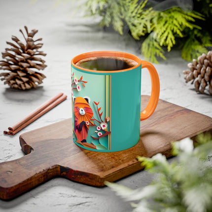 A Playful Red Panda Colorful Mugs (11oz, 15oz)