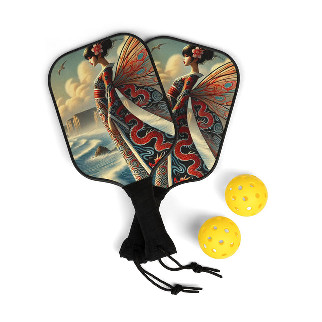Coastal Fairy Pickleball Kit – Serene Wings & Dragon Tides