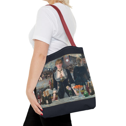 A Bar at the Folies-Bergère by Edouard Manet Tote Bag (AOP)