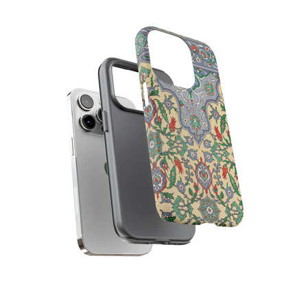 Arabic Art Pattern, Plate by Emile Prisse d’Avennes Phone Cases