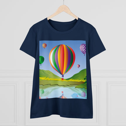Colorful Heights Women's Midweight Cotton Tee