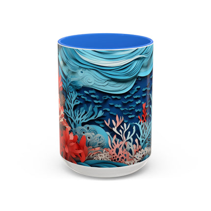 Enchanting Underwater Scene Colorful Mugs (11oz, 15oz)