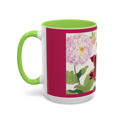Dahlia Flower by Tanigami Kônan Colorful Mugs (11oz, 15oz)