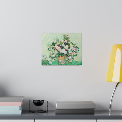 Roses by Vincent Van Gogh Matte Canvas, Stretched, 0.75"