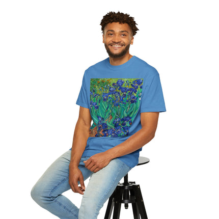 Irises by Van Gogh Unisex Garment-Dyed T-shirt