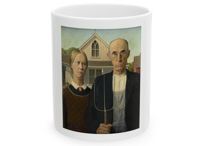 American Gothic by Grant Wood Ceramic Mug (11oz, 15oz)
