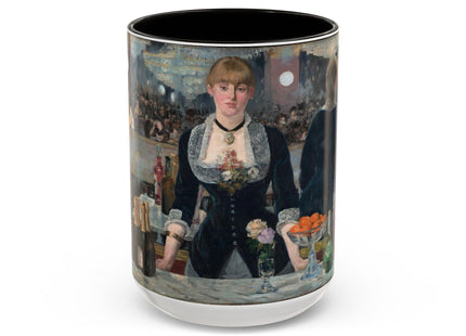 A Bar at the Folies-Bergère by Edouard Manet Colorful Mugs (11oz, 15oz)