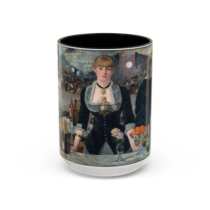 A Bar at the Folies-Bergère by Edouard Manet Colorful Mugs (11oz, 15oz)