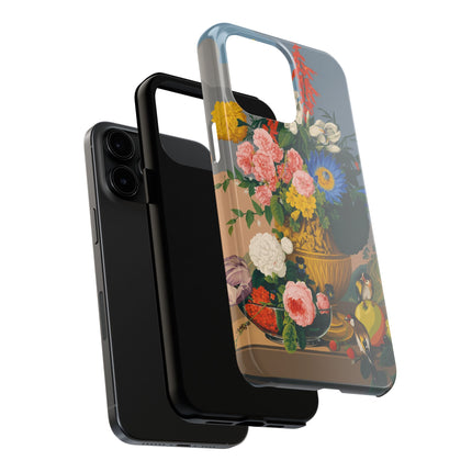 🌺🐦 The Garden Of Golden Birds Phone Case – Art Deco Floral Elegance