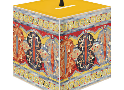 Reproduction of the Shield Frieze by Emile Gilliéron Light Cube Lamp