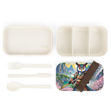 Cyberpunk Samurai Owl Bento Lunch Box