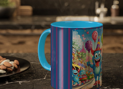 Monster Parade Madness Colorful Mugs, 11oz