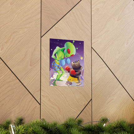 Cosmic Clash Premium Matte Vertical Posters