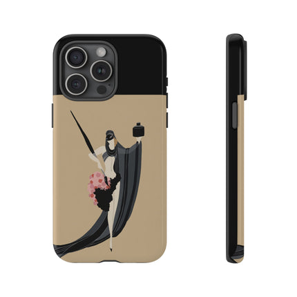 Dancer with Ink & Blossoms Phone Case – Elegant Grace & Artistic Poise