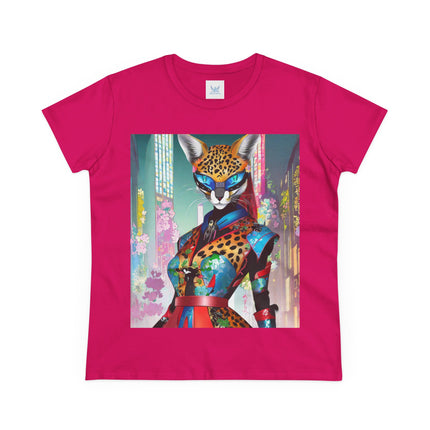 Cyber Cat Glamour Cotton Tee