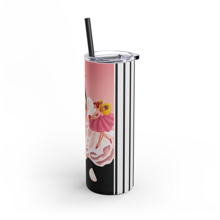 Pierrot & Fairies Dressed in Pink by Sofia Chiostri Skinny Matte Tumbler, 20oz