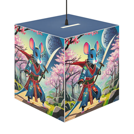 Cyber Samurai Rat Light Cube Lamp