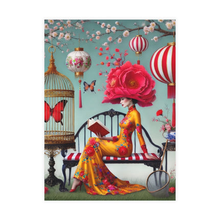 Reading In A Painted Garden Postcard Bundles (envelopes included) - Bundles of 10, 30, 50 Pieces