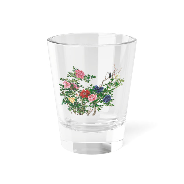 Peonies and Birds by Okamoto Shuki Shot Glass, 1.5oz