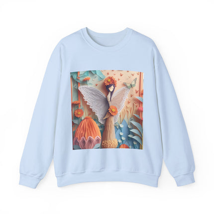 Zinnia Fairy Unisex Heavy Blend™ Crewneck Sweatshirt