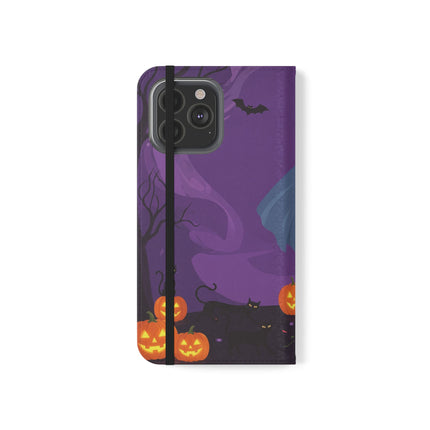 🎭🌹 The Harlequin Rose Masquerade Flip Case – Theatrical Halloween Romance