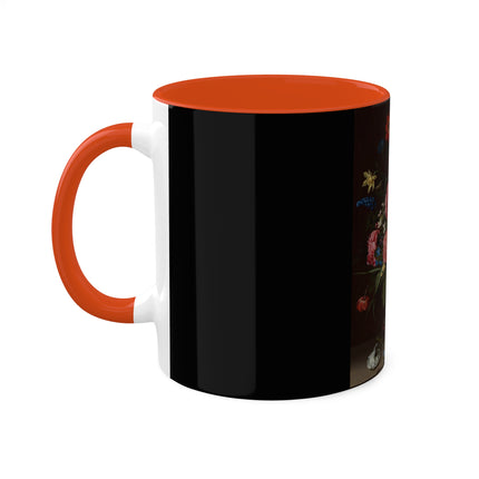 A Bouquet of Flowers by Clara Peeters Colorful Mugs, 11oz