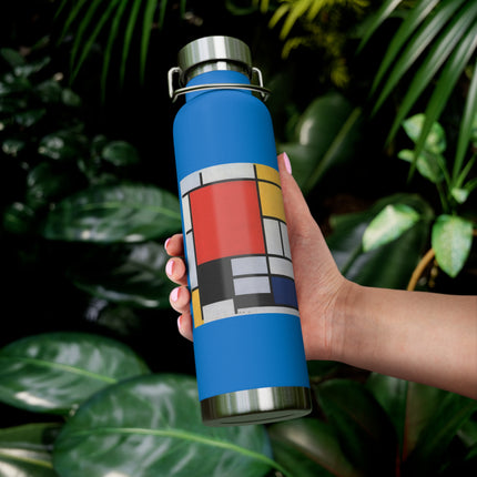 Composition with Red, Yellow, Blue, and Black by Piet Mondrian Copper Vacuum Insulated Bottle, 22oz