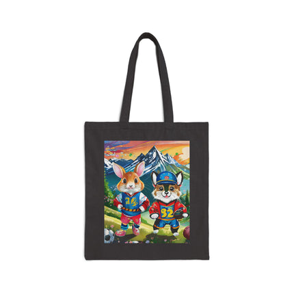 Animal Athletes Cotton Canvas Tote Bag