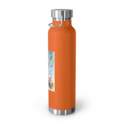 Spring Fairy's Floral Swing Copper Vacuum Insulated Bottle, 22 oz