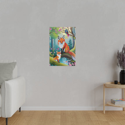 Mischievous Fox Matte Canvas, Stretched, 0.75"