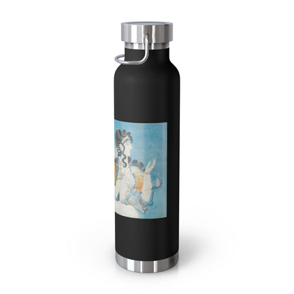 Reproduction of Ladies in Blue by Emile Gilliéron Copper Vacuum Insulated Bottle, 22oz