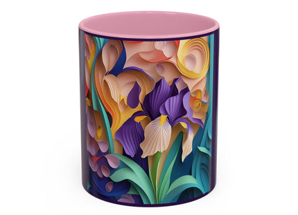 The Elegant Iris Flower Colorful Mugs (11oz, 15oz)