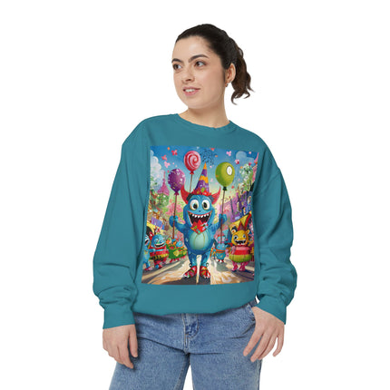Monster Parade Madness Unisex Garment-Dyed Sweatshirt
