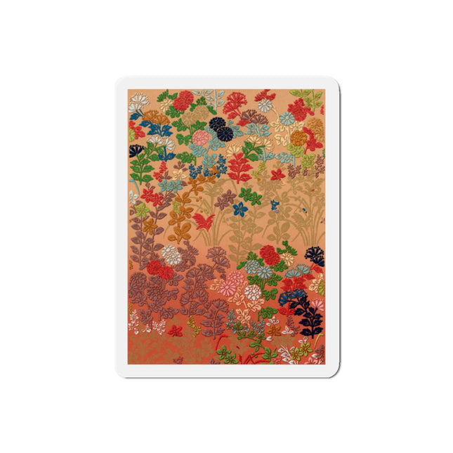 Japanese Flower Pattern by G.A. Audsley Die-Cut Magnets (5 Sizes)